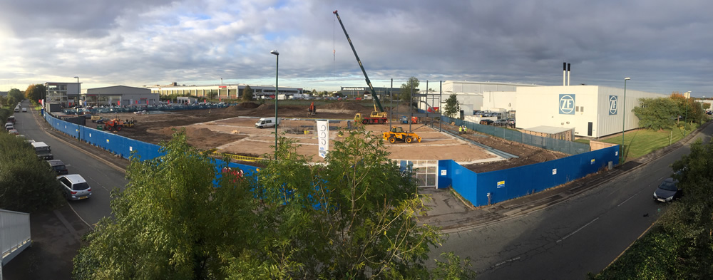 Work on Ford and Mazda development at Abbeyfield Road - Nottingham progressing well