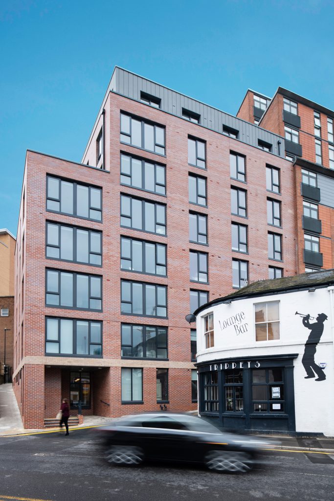 Eight storey student accommodation block completed at Trippet Lane - Sheffield